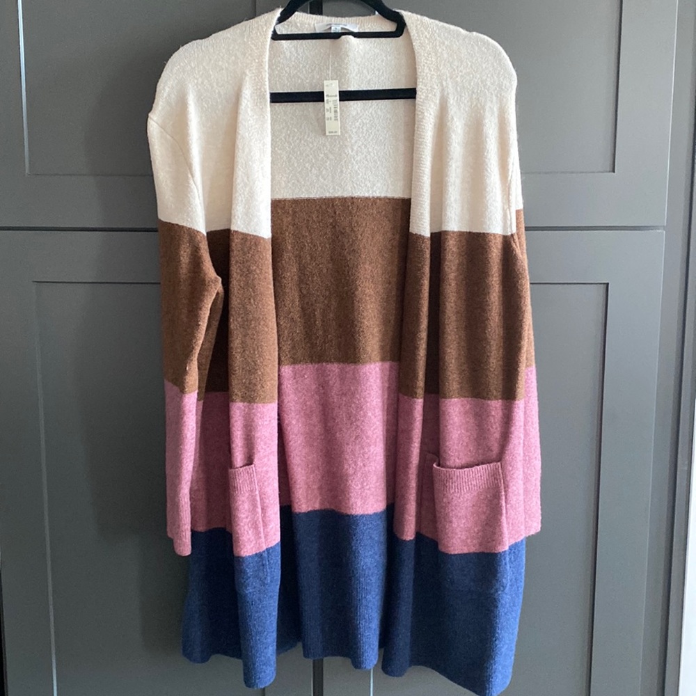 NWT Madewell Kent Colorblock Cardigan